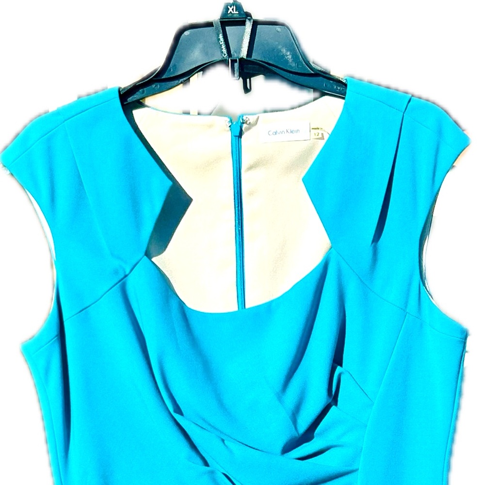 Calvin Klein aquamarine dress